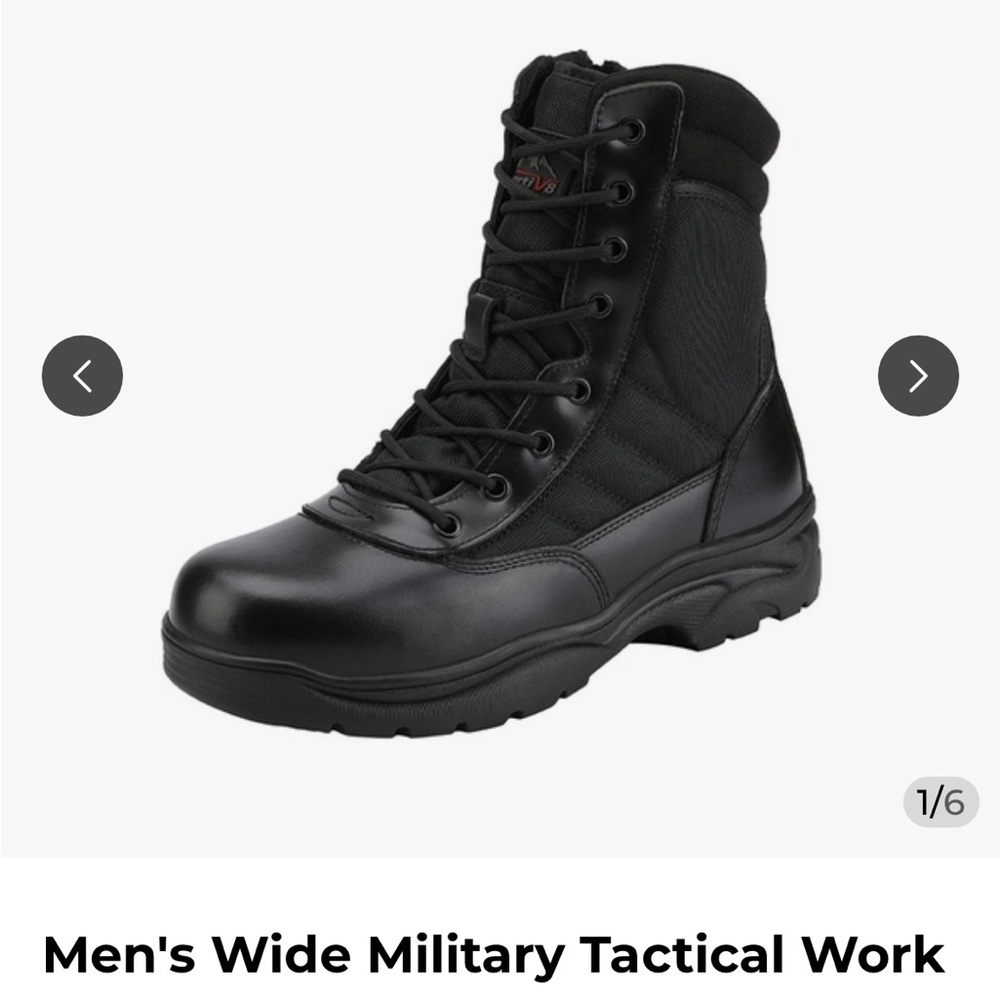 Men's Black Tactical Combat Boots